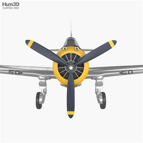 Curtiss P-36 Hawk 3D model - Aircraft on Hum3D