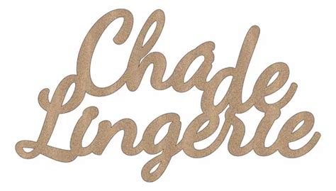 Palavra Chá De Lingerie Mdf Letreiro Festa x Cm Painel Parcelamento sem juros