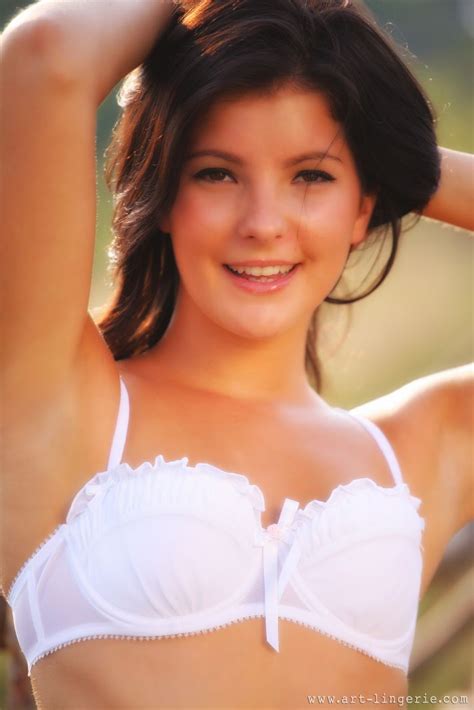 British Girl Louise Law Gets Naked On A Rail Fence In White Stockings CoedCherry