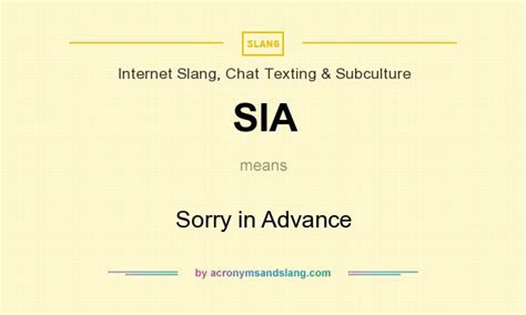 sia   advance  internet slang chat texting subculture
