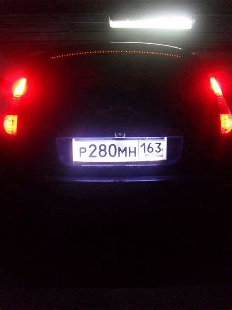 ПОДСВЕТКА: / НОМЕРНОЙ ЗНАК / — Lada Калина Хэтчбек (1G), 1,6 л, 2007 ...