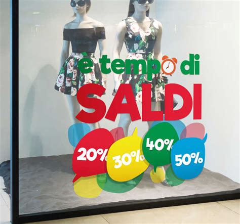 Scritte saldi inverno è tempo di saldi TenStickers