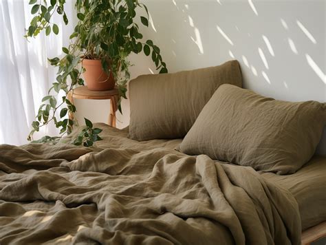 taupe linen flat sheet true