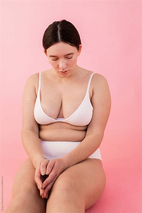 Model In White Lingerie By Stocksy Contributor Serge Filimonov Stocksy