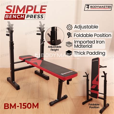 Jual Bodymaster Bench Press Bm M Simple Bangku Kursi Fitness Gym