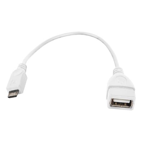 Cable Otg Microusb M Usb A H Blanco