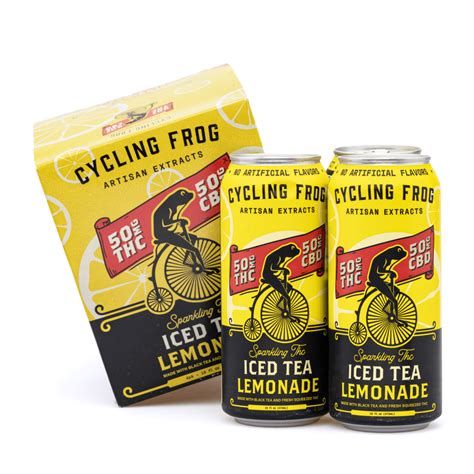 Cycling Frog Thc Cbd Seltzer Pack Iced Tea Lemonade Cannabuddy