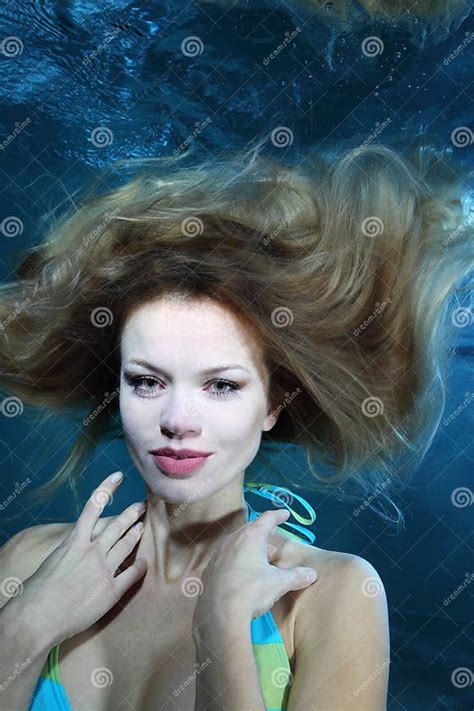 Woman Underwater Stock Photo Image Of Action Activity 86012834