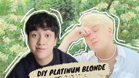 Bleaching My Hair Platinum Blonde Philippines Diy Men Andr