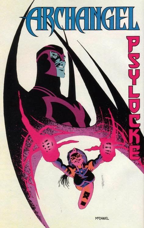 Psylocke And Archangel By Scott Mcdaniel Psylocke X Men Marvel Art