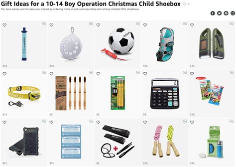 Operation Christmas Child: Life-Changing Shoebox Ideas for a 10-14 Boy ...