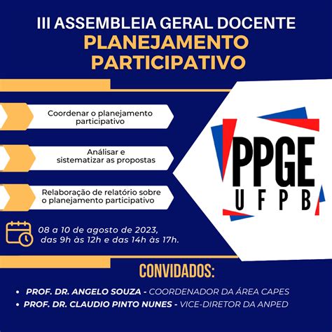 lll Assembleia docente de planejamento estratégico participativo 2023