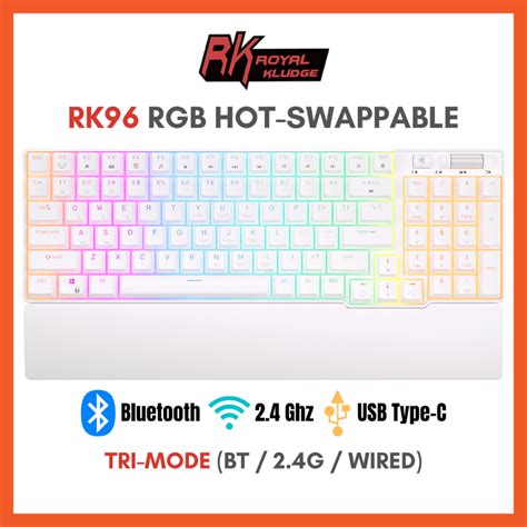 Sg Royal Kludge Rk S Hot Swappable Bt Wireless Rgb Mechanical Keyboard Keys