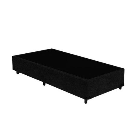 Base Box Solteiro Suede Preto Leroy Merlin