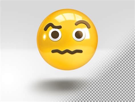Emoji 3d Realista Con Cara Sospechosa Archivo Psd Gratis