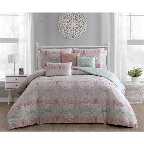 Zuma 6 Piece Dusty Pastels King Comforter Set Zum6cskingghdp The Home