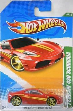駿河屋 TH 1 64 FERRARI 430 SCUDERIA レッドイエロー Hot WheeLS TREASURE HUNTS 12 V5347 ホットウィール