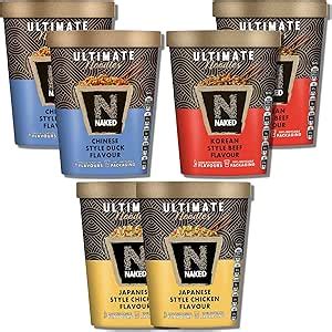 Ultimate Naked Noodles Multipack 2 Each Japanese Style Chicken 90g Chinese Style Duck 90g