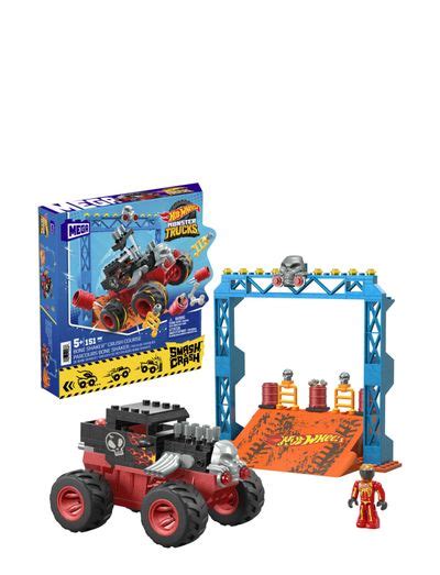 Mega Hot Wheels Hot Wheels Smash N Crash Bone Shaker Crush Course Leksaksfordon Bil Boozt