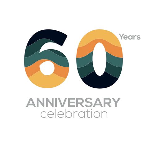 anniversary logo design number  icon vector templateminimalist
