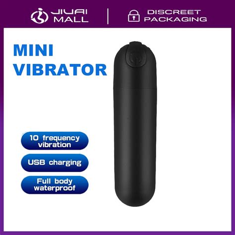 JIUAI 10 Speeds Mini Bullet Vibrator G Spot Stimulation Rechargeable Vibration Sex Toys For