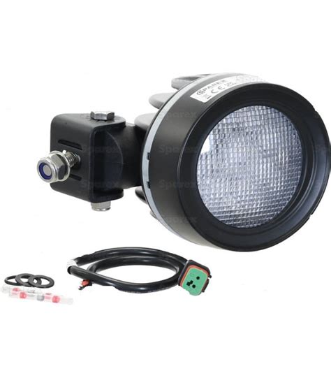 Phare De Travail Rond A Led Lumens Adaptable Valtra Arriere Droit