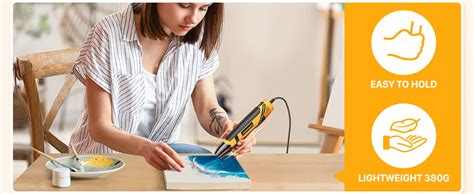 SEEKONE Mini Heat Gun W Temp Settings Fast Heat Hot Air Gun Tool