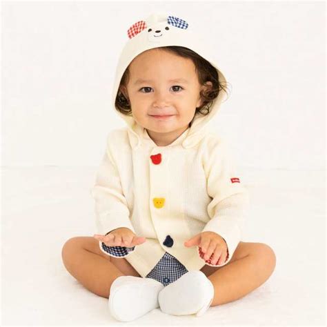 ミキハウス ホットビスケッツMIKIHOUSE HOT BISCUITS 顔ドン ワッフル素材 パーカーの通販はau PAY マーケット Brand Square by OIOI