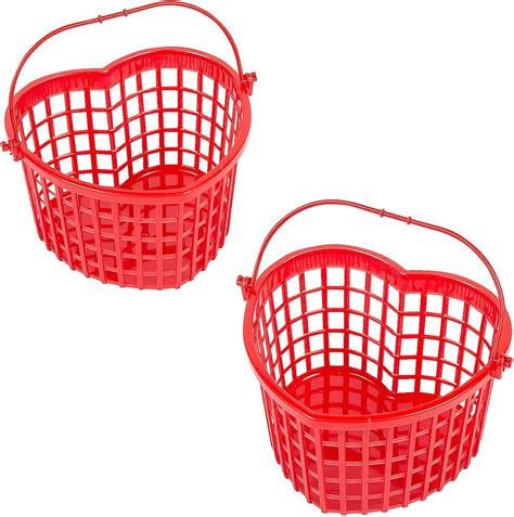 Amazon.com: Fun Express Heart Shaped Baskets, Set of 12 Empty Baskets ...