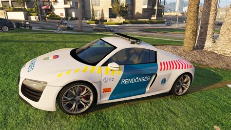 Audi R8 Hungarian Police Car GTA5 Mods