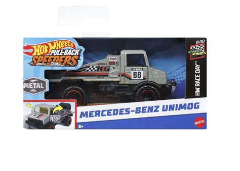 HOT WHEELS PULL BACK SPEEDERS HYC40 MATTEL MERCEDES BENZ UNIMOG Loombard Pl