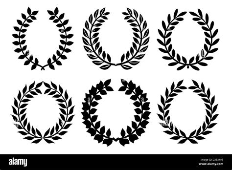 Wreath Laurel Black And White Stock Photos And Images Alamy