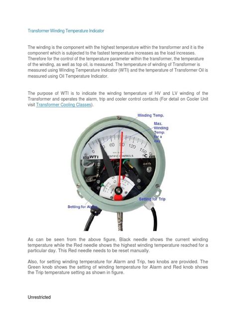 Transformer Winding Temperature Indicato1 Transformer Temperature