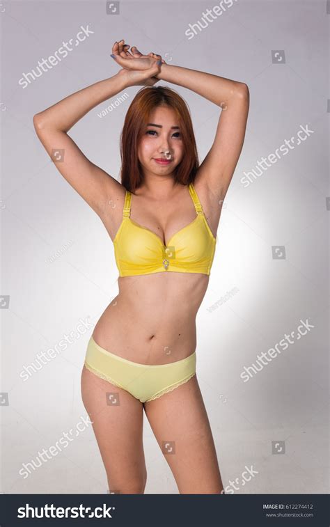 Sexy Asian Woman White Lingerie On Stock Photo Shutterstock