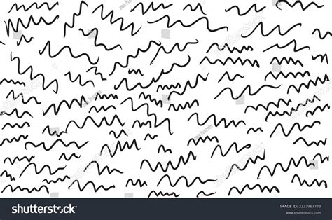 Zig Zag Line Hand Draw Cartoon Stock Vector (Royalty Free) 2233967773 ...