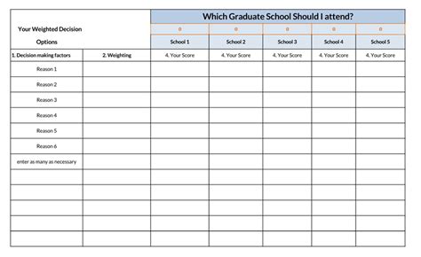 26 Professional Decision Matrix Templates Word Excel