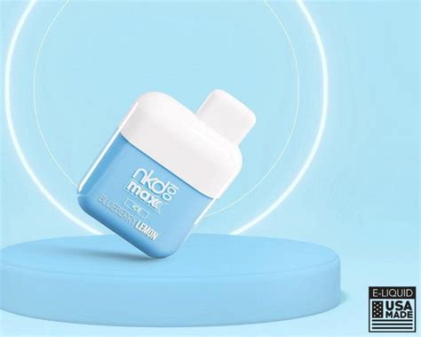 Naked Pod Descart Vel Nkd Max Puffs Blueberry Lemon Ice Top Vape Brasil