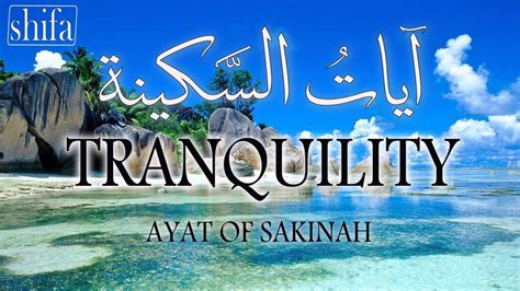 آيات السكينة لدفع القلق والهموم AYAT OF TRANQUILITY SAKINAH YouTube