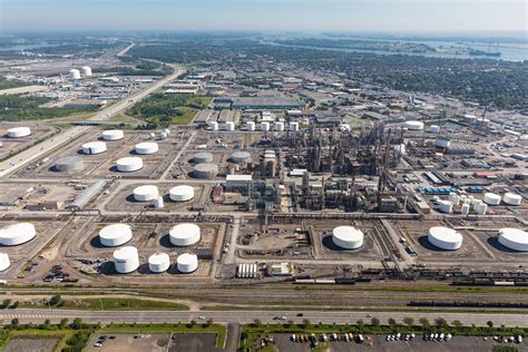 Aerial Photo Montreal East Refinery