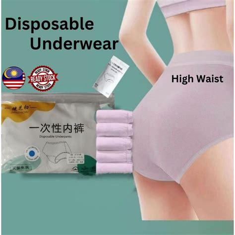 Pcs High Waist Disposable Panties Pregnant Panties Seluar Dalam