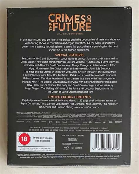 Crimes Of The Future K Uhd Blu Ray Edizione Limitata Nuovo