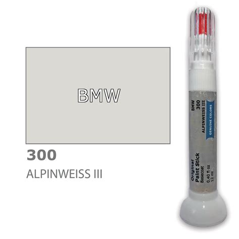 Kriimustuste parandamiseks värvikorrektor BMW 300 - ALPINWEISS III 12 ...