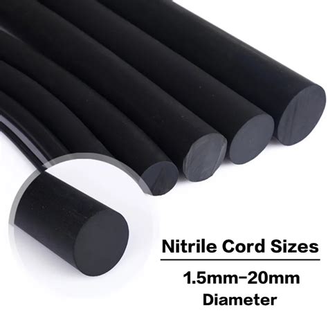 Multi Size Zwart Nbr Nitril Rubber Strip Druk En Slijtvast Rubber Touw