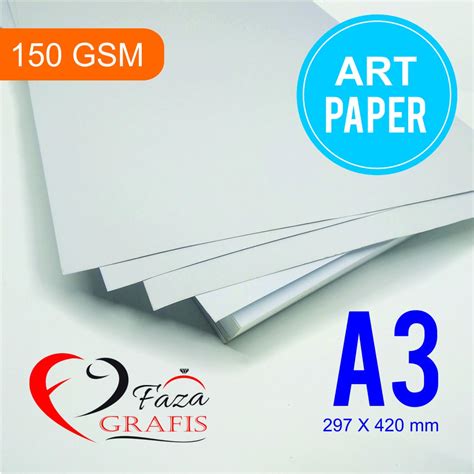 Jual Artpaper 150 Gsm A3 Shopee Indonesia