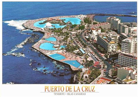 Postcard View With Teide Puerto De La Cruz Tenerife S