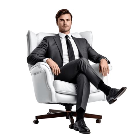 Man Sitting On Chair Pngs For Free Download