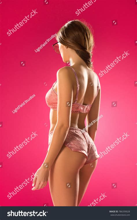 Rear View Sexy Girl Lingerie Set Stock Photo Shutterstock