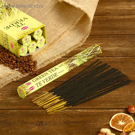 Благовония "HEM" 20 палочек угольные Зелёный чай (1882079) - Купить по ...