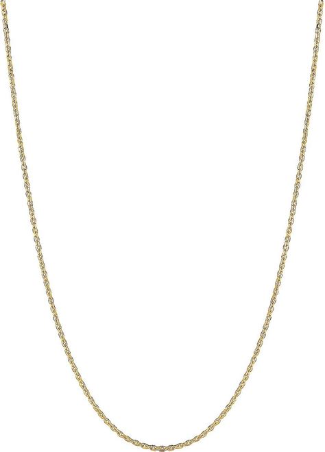 Ritastephens 14k Solid Gold Yellow Cable Link Chain