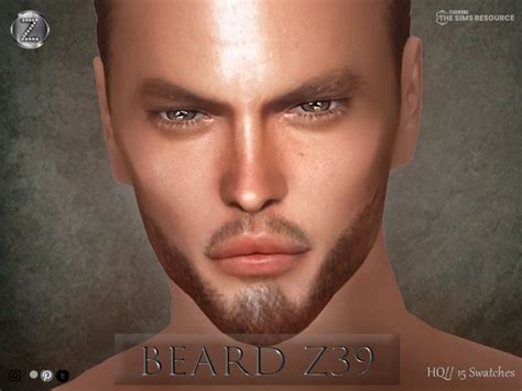 The Sims Beard No Mustache Sims Resource Freckles Patreon Sims